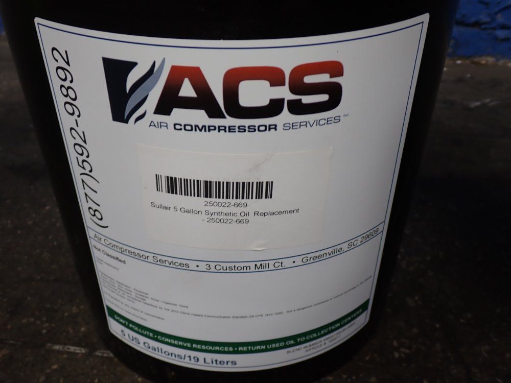 Air Compressor Services/acs Synthetic Oil
