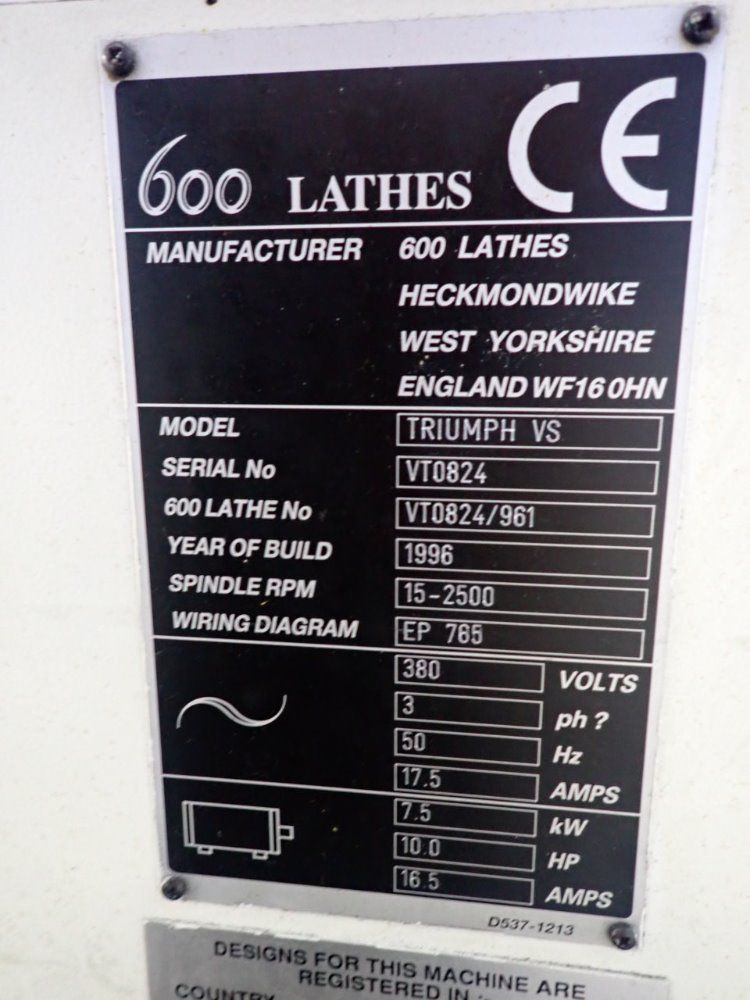 Clausing Colchester 18" X 51" Triumph Vs Lathe - Triumph Vs