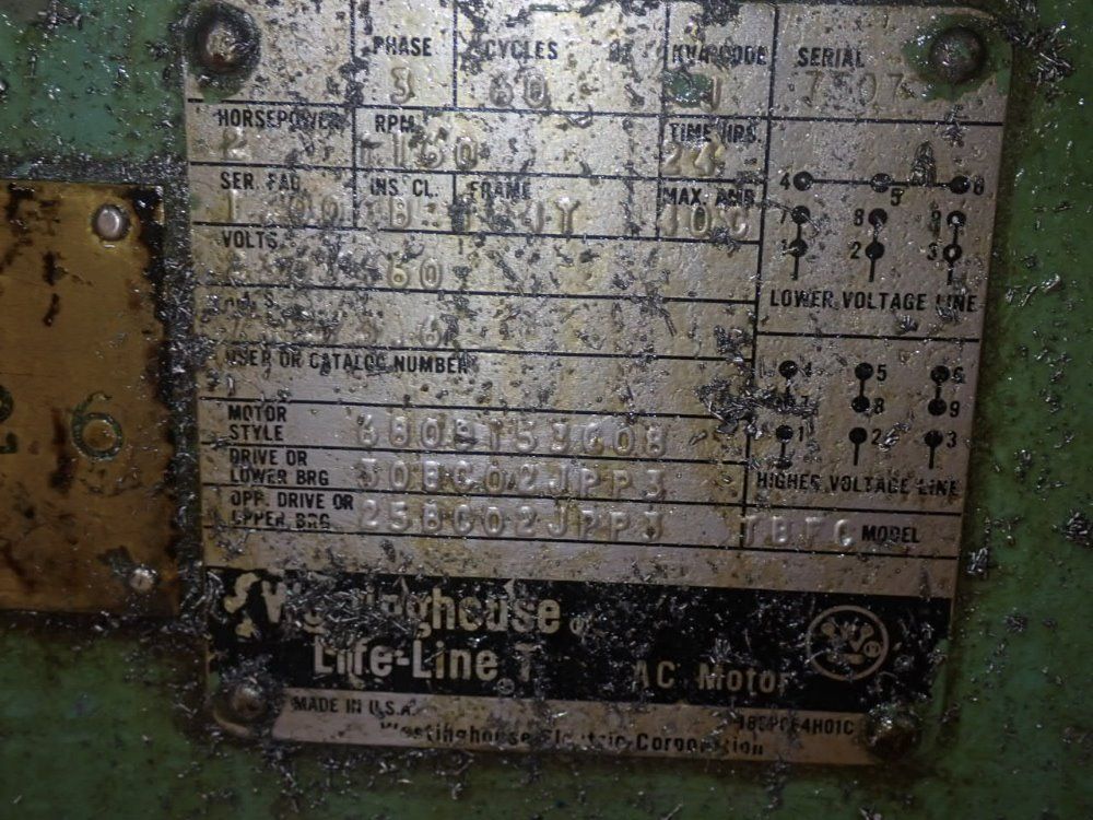 Barber Colman 4"w Gear Hobbing Machine - 6-10