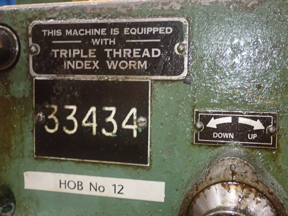 Barber Colman 4"w Gear Hobbing Machine - 6-10