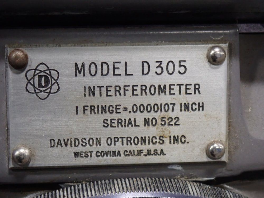 Davidson Optronics/polaroid D305/d305l Interferometer - D305/d305l