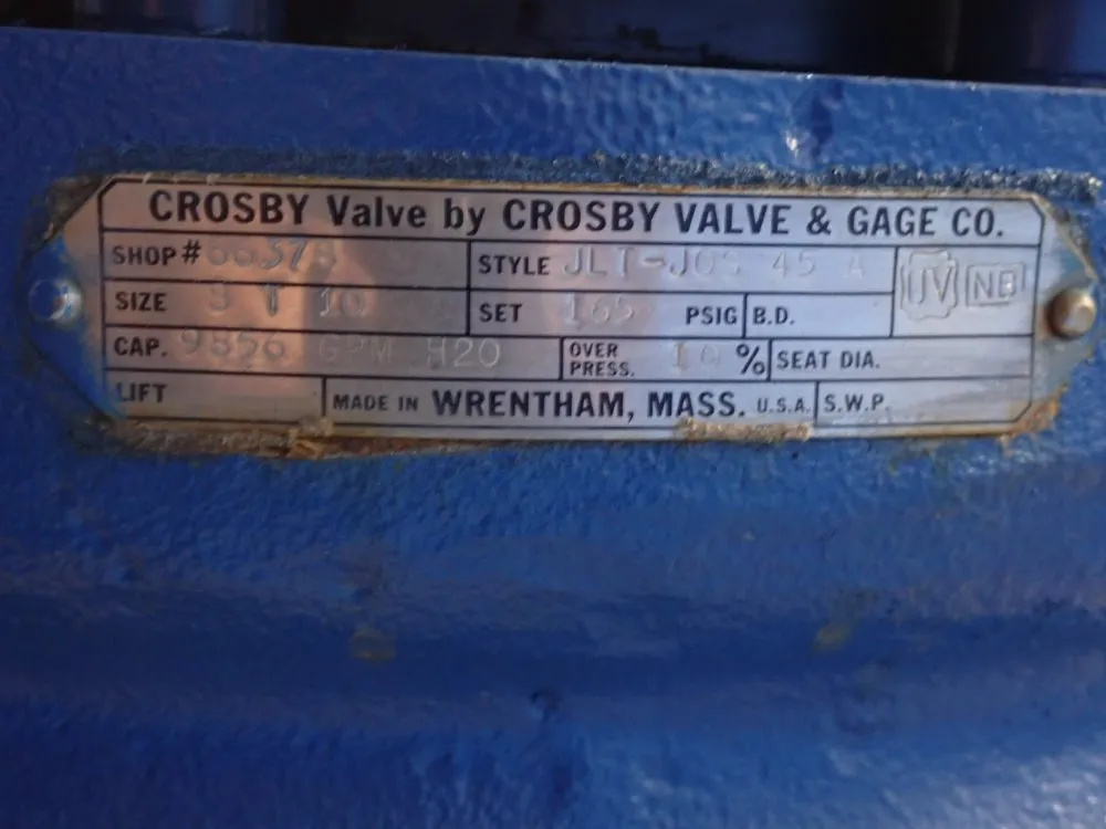 Crosby Valve & Gage 8t10 Valve - 8t10