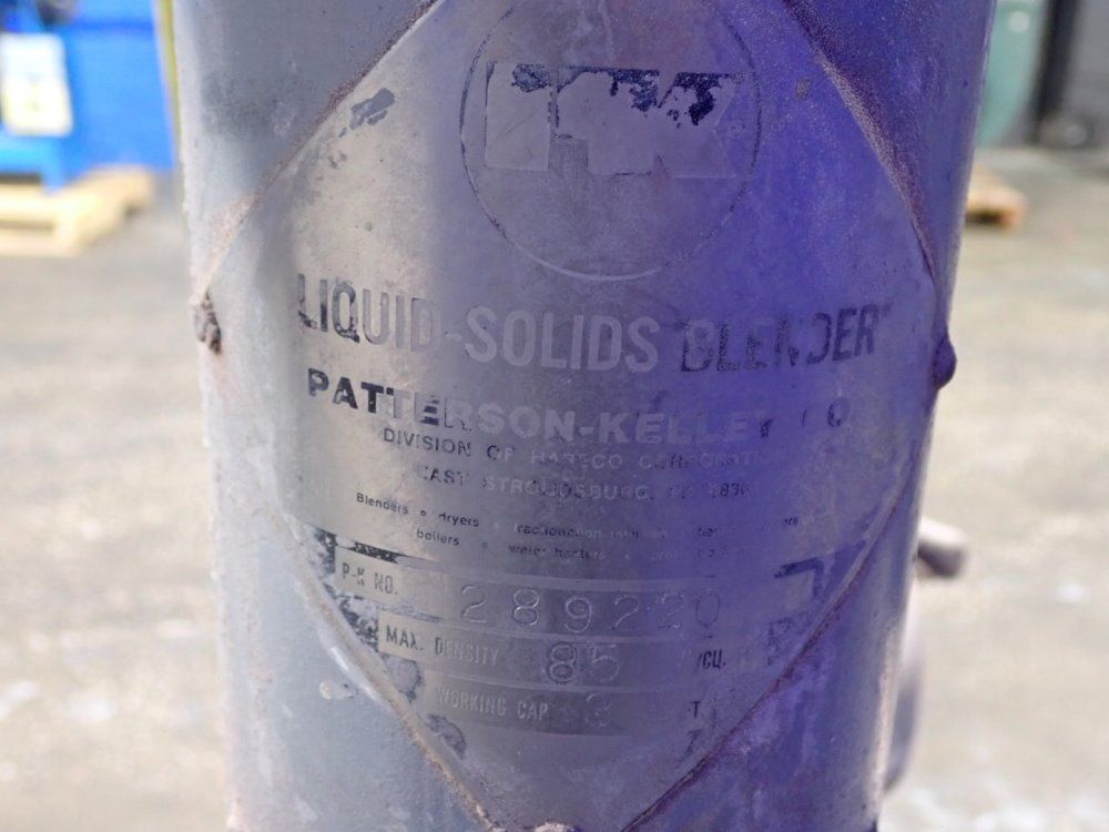 Patterson Kelley 3 Cu Ft /85# Stainless Steel Blender