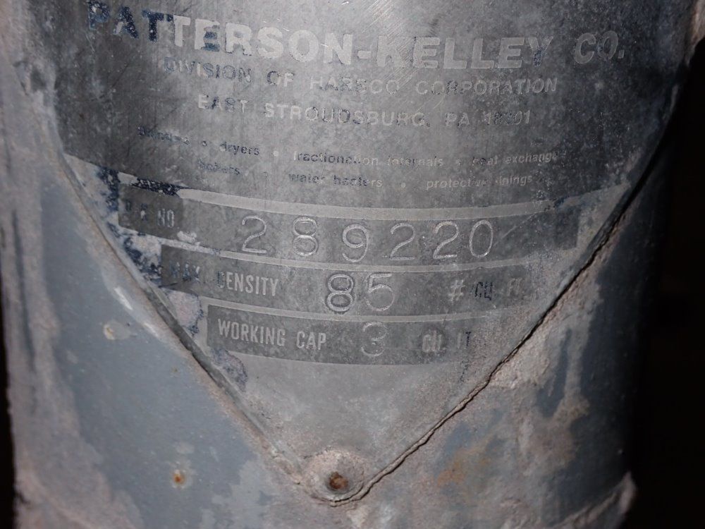 Patterson Kelley 3 Cu Ft /85# Stainless Steel Blender