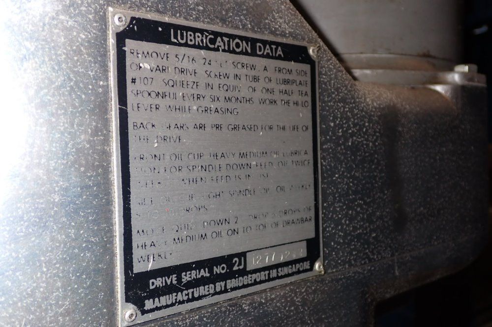 Bridgeport Vertical Mill With Shaping Attachment