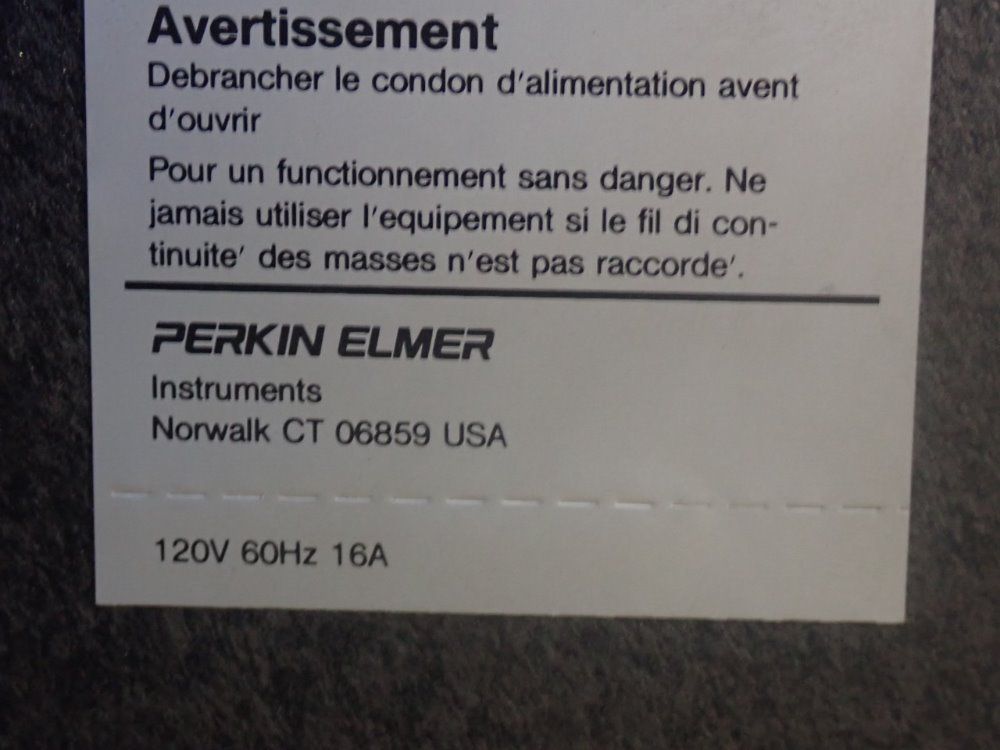 Perkin Elmer Gas Chromatograph