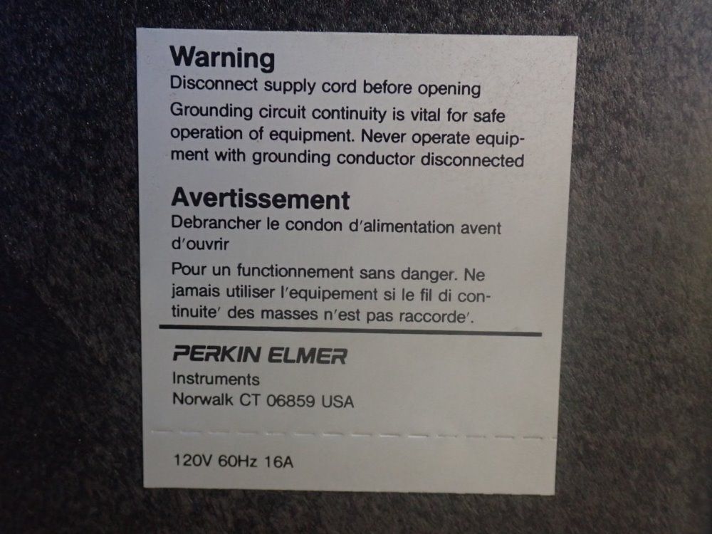 Perkin Elmer Gas Chromatograph