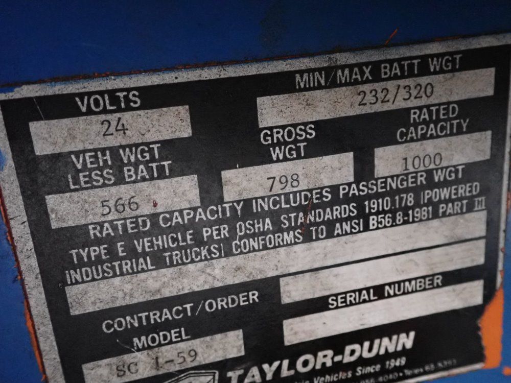 Taylor-dunn Electric Cart