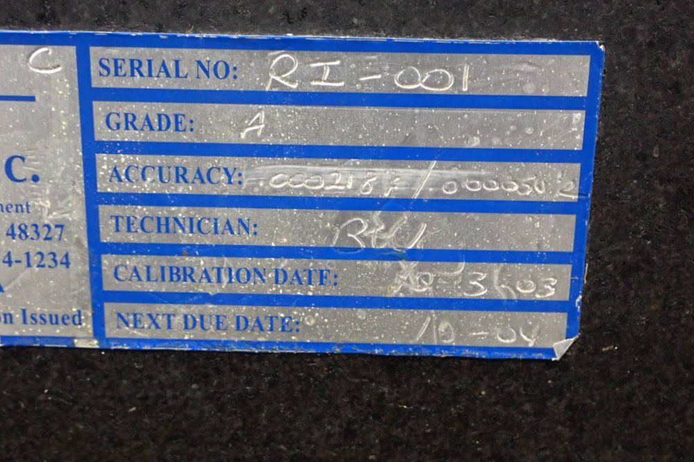 A.a. Janssen Granite Surface Plategranite Surface Plate