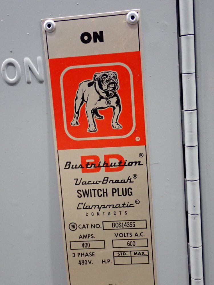 Bull Dog 400 Amps Bos14355 Bus Plug - Bos14355