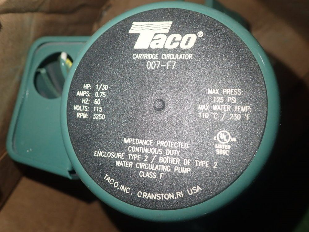 Taco Cartridge Circulator - 007-f7