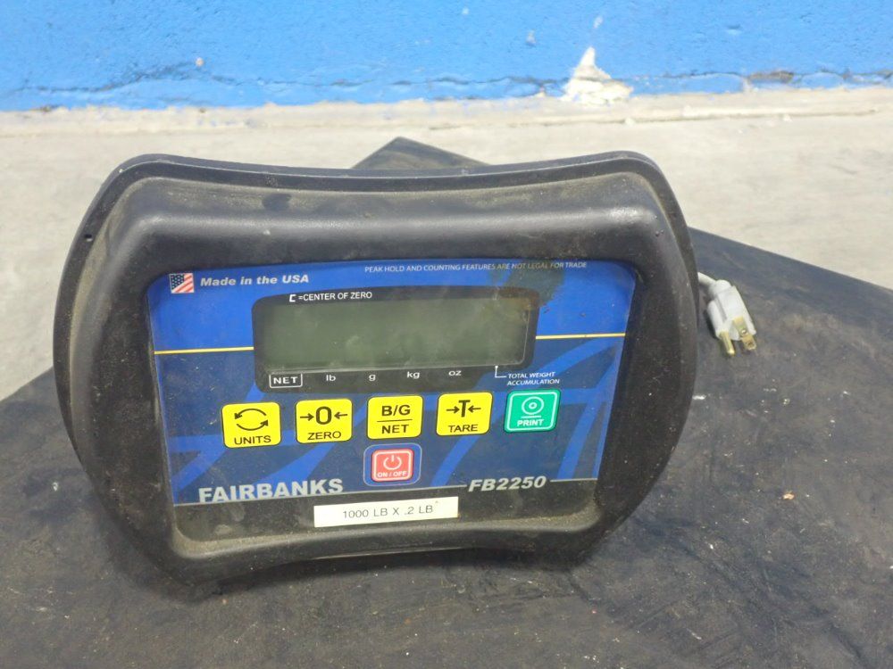 Fairbanks Scales 1000 Lbs. Industrial Scale - Fb2250-1