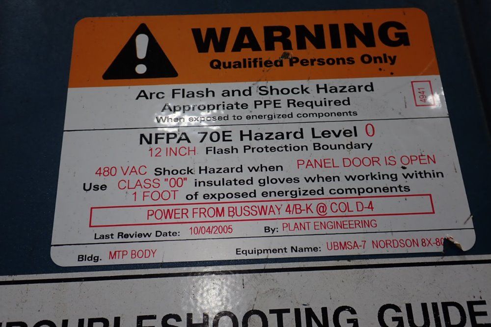 Nordson 1055073xb Sealing System - 1055073xb