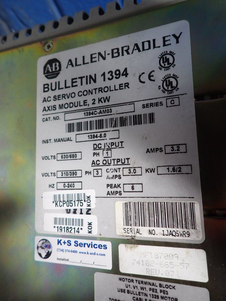 Allen-bradley Ac Servo Controller - 1394-5.0