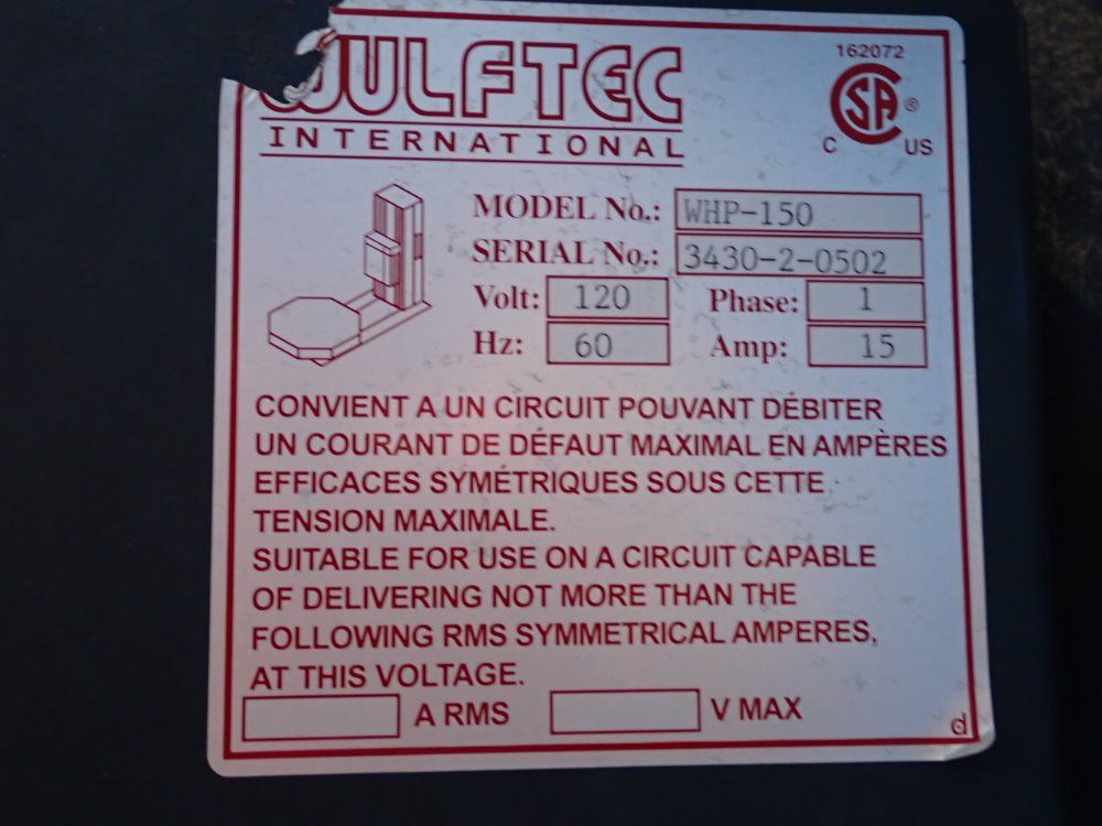 Wulftec Inc 48x48 Whp-150 Stretch Wrapper - Whp-150