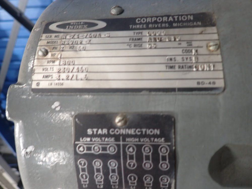 Wells Index 1hp/1.6a Vertical Milling Machine - 747