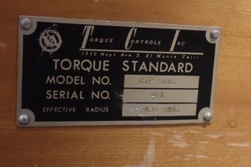 Torque Control Inc Tensile Tester Weights