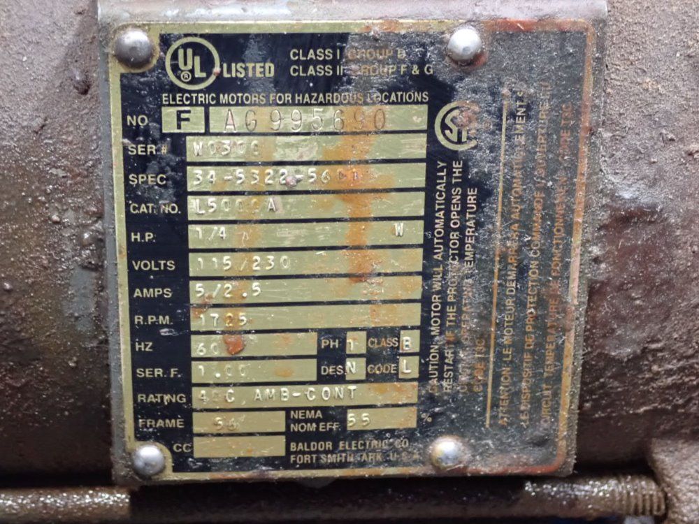 Texsteam 8oz-1.5gal/day Chemical Injection Pump And Motor - 43212amw117