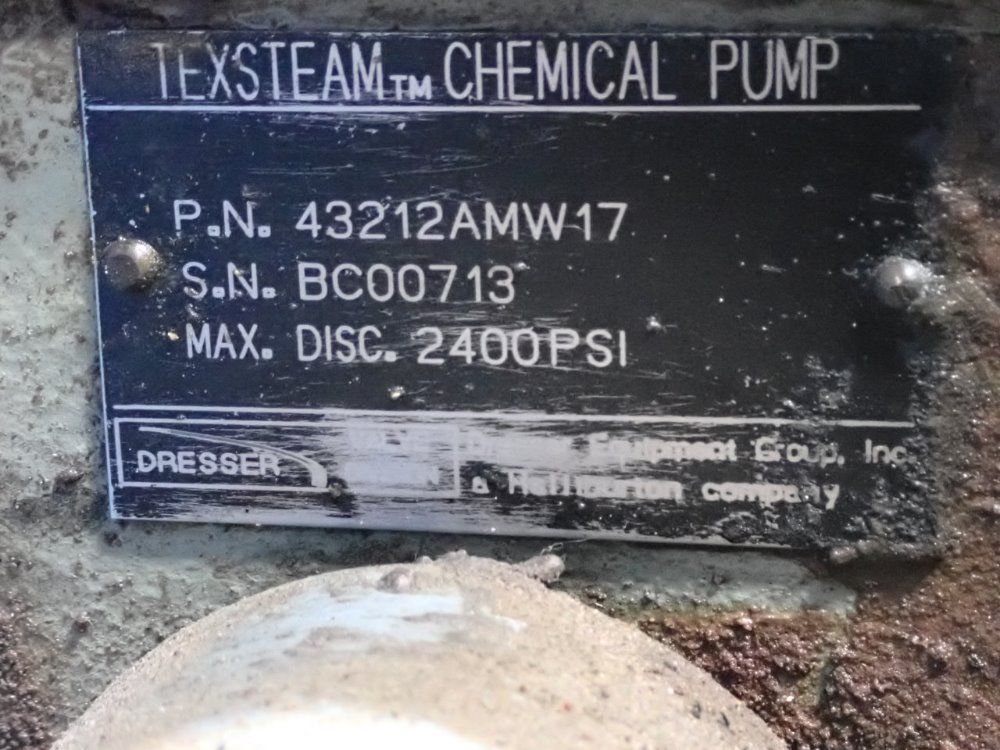 Texsteam 8oz-1.5gal/day Chemical Injection Pump And Motor - 43212amw117