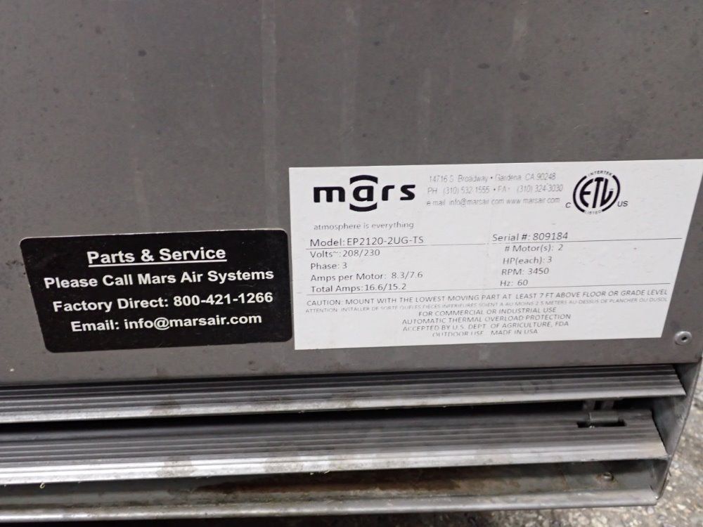 Mars Unheated Air Curtain - Ep2120-2ug-ts