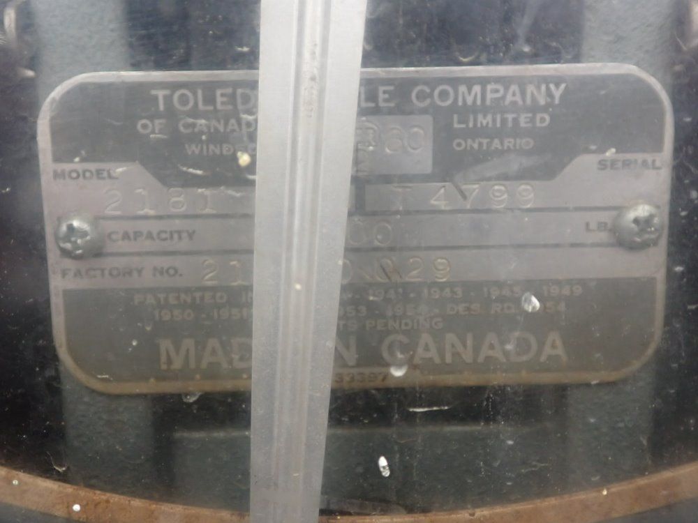Toledo Scale Co. 400 Lbs. Scale - 2181