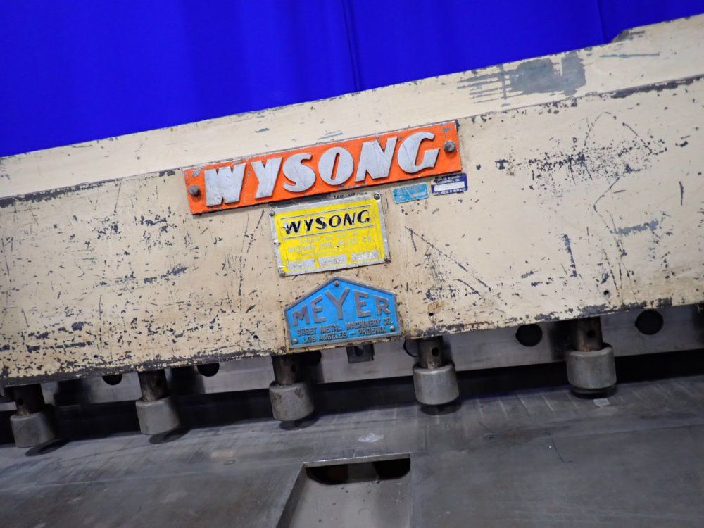 Wysong 14 Ga X 72" 1472 Shear - 1472
