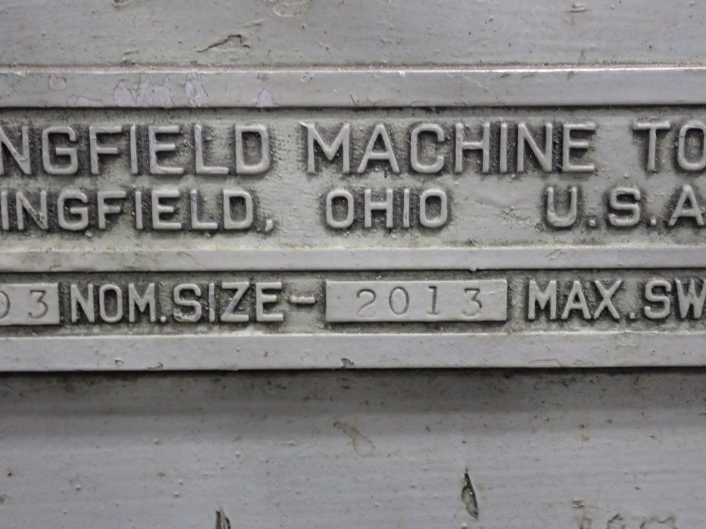 Springfield 21" X 44 1/4"/39" Lathe