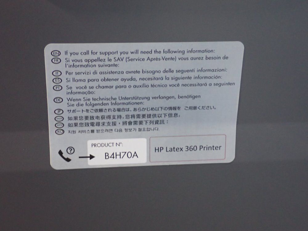 Hp 16a Latex 360 Printer - B4h70a L4r41a
