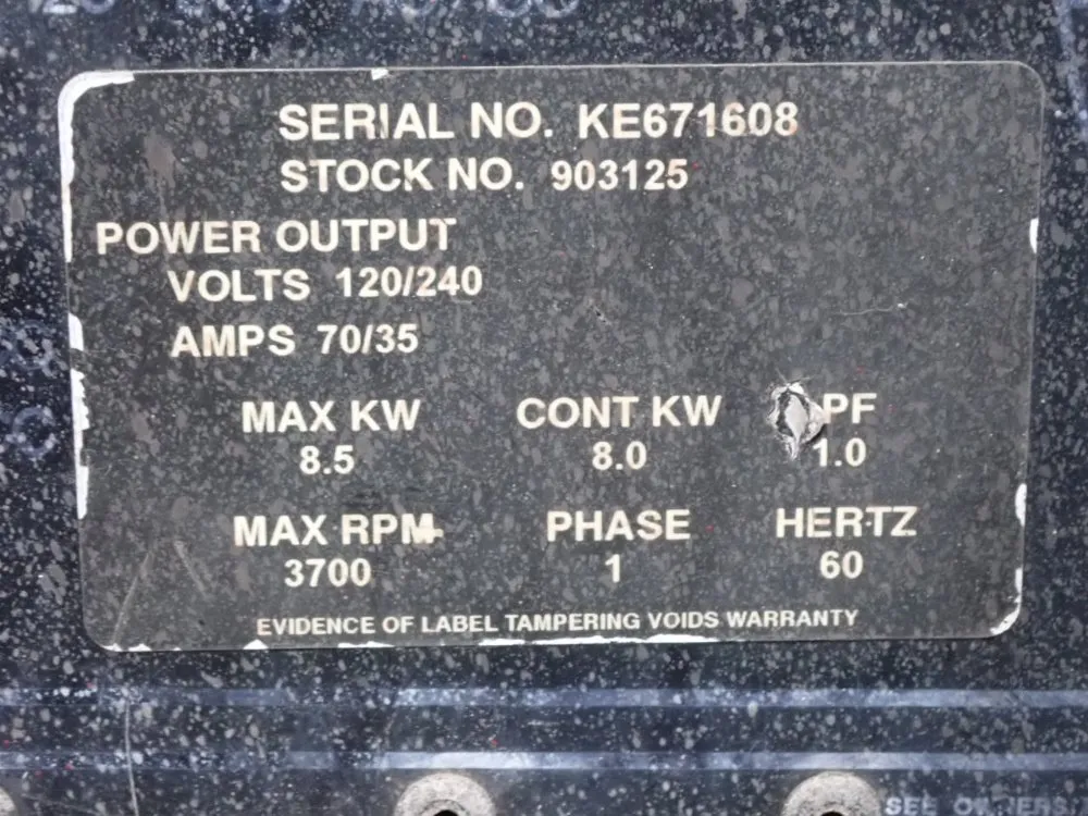 Miller 8.5kw Max, 3700rpm Max Gas Engine Welder/generator - Bobcat 225g