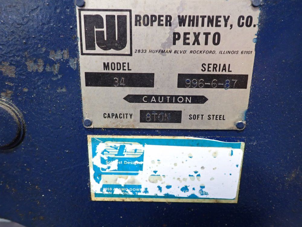 Roper Whitney 8 Ton Pexto Punch - 34