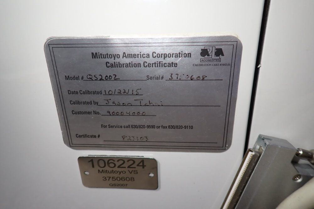 Mitutoyo Quickscope/qs2002 Vision Measuring Machine - Quickscope/qs2002