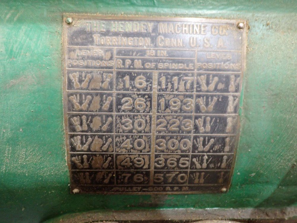 Hendey 18x78 Lathe
