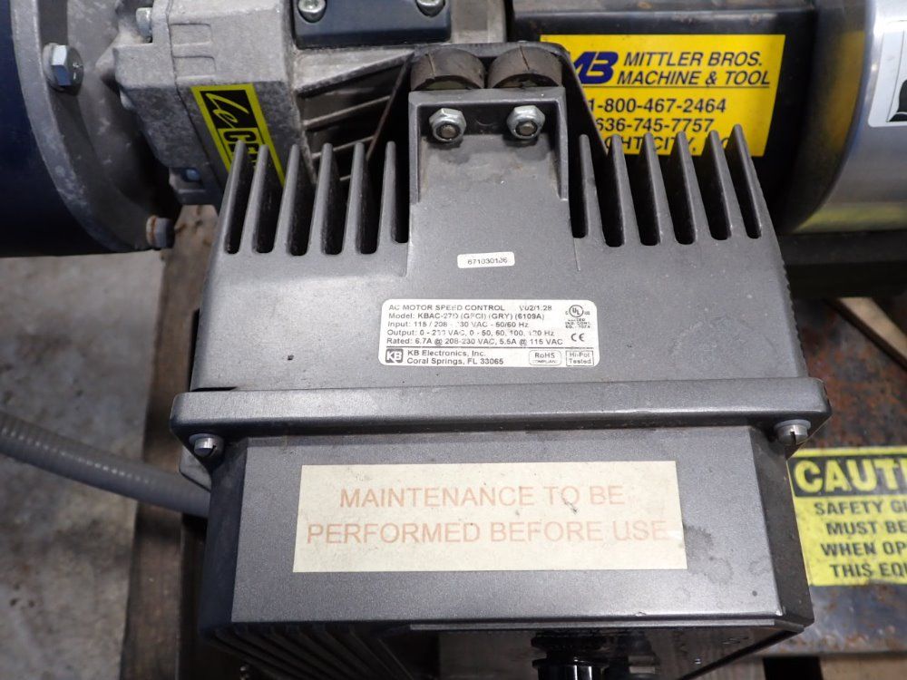 Mittler Brothers Single Speed Tube Notcher Wtools