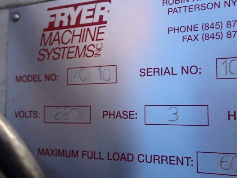 Fryer 50" X 14" Mc-10 Cnc Vmc - Mc-10