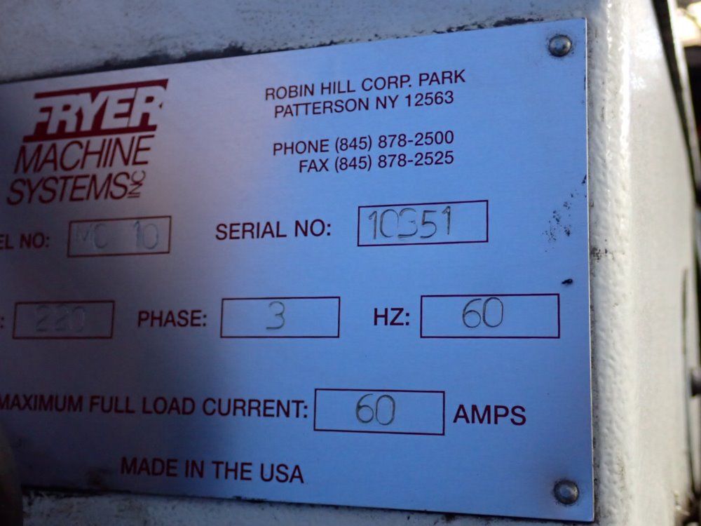 Fryer 50" X 14" Mc-10 Cnc Vmc - Mc-10