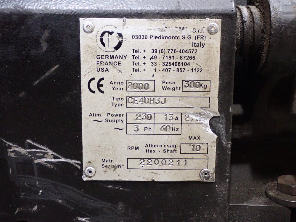Cml 10'' Angle Bending Roll - Ce40h3j