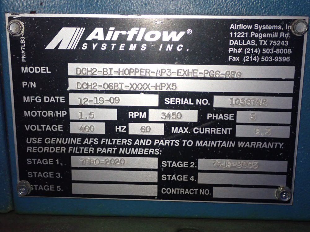 Airflow Systems Dust Collector