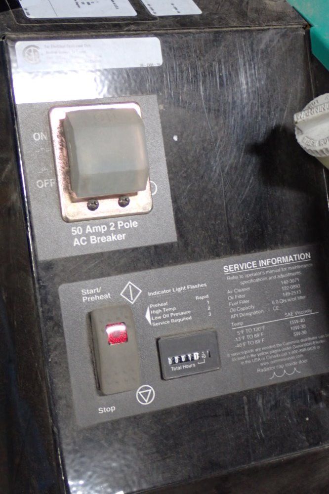 Cummins Onan 12kw Generator - Commercial Qd/12hdkcd-2209g