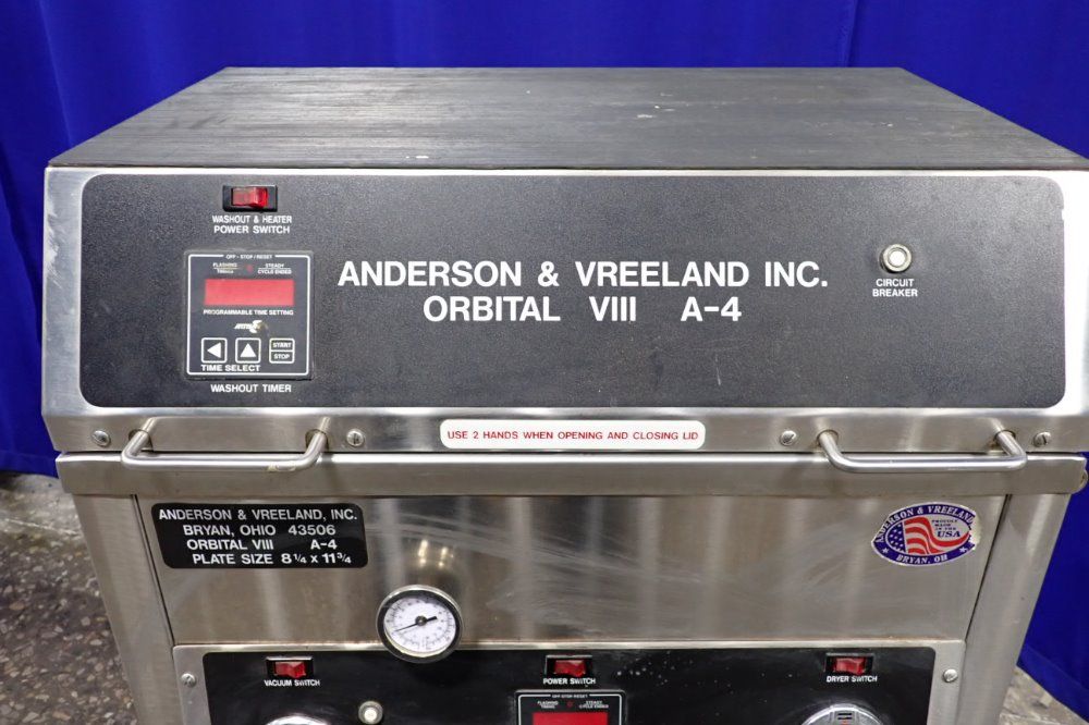 Dme Company A-4 Orbital Viii Water Wash System/platemaker - A-4 Orbital Viii