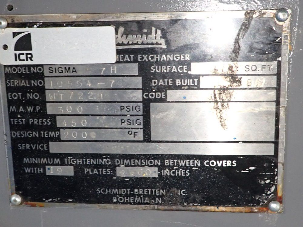 Schmidt-bretten Heat Exchange - Sigma 7h