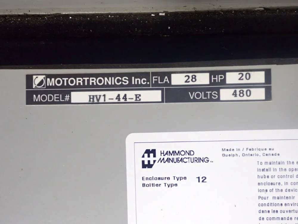 Motortronics Control/electrical Enclosure