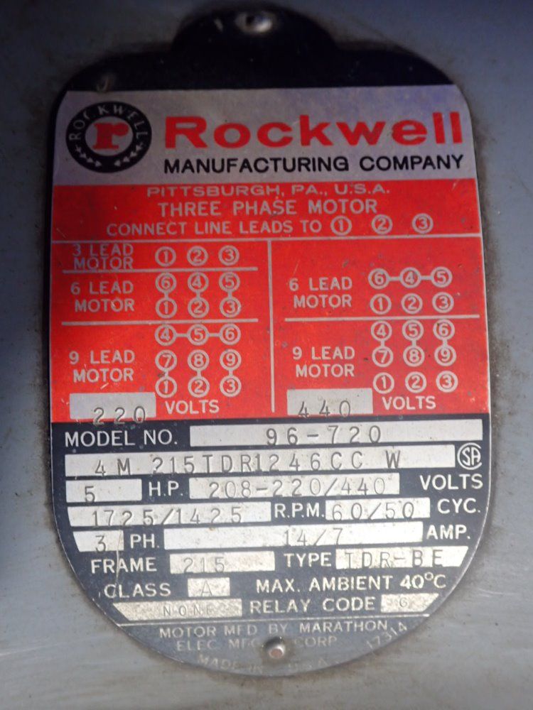 Rockwell/delta 10" Dia Chop Saw