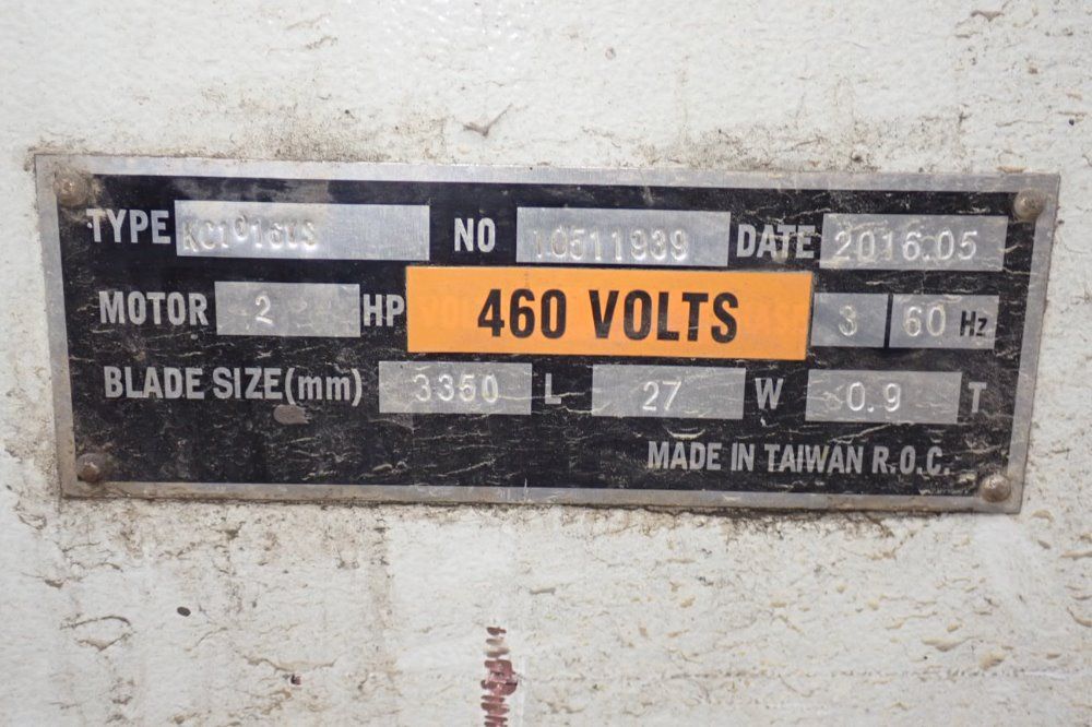 Clausing/kalamazoo 10" X 10 1/2" Kc1016vs Horizontal Band Saw - Kc1016vs