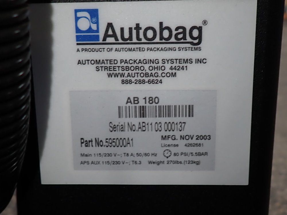 Automated Packaging Systems Bagger - Ab-180