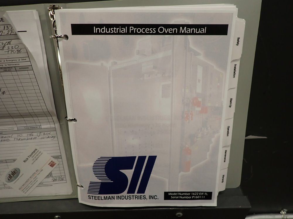 Steelman Industries 500f 64cu.ft. Industrial Process Oven - 1622 Eif-tl