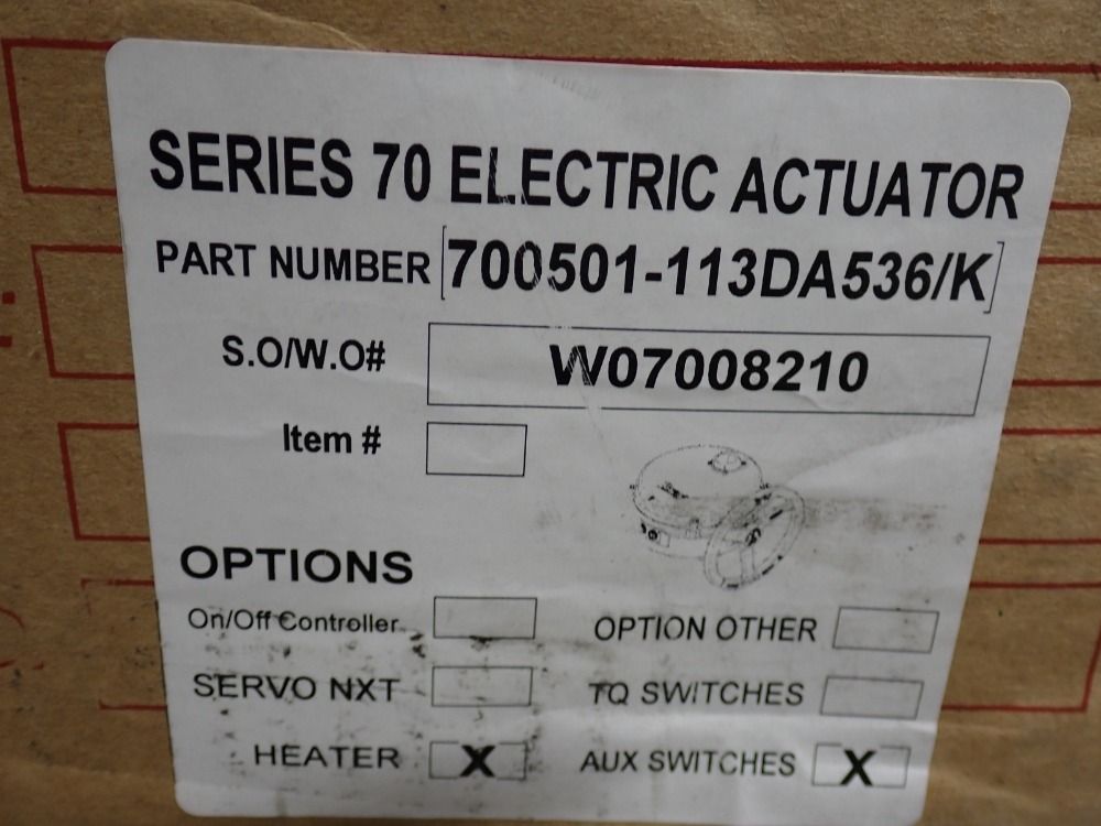 Bray Electrical Actuator - Series 70/700501-113da536/k
