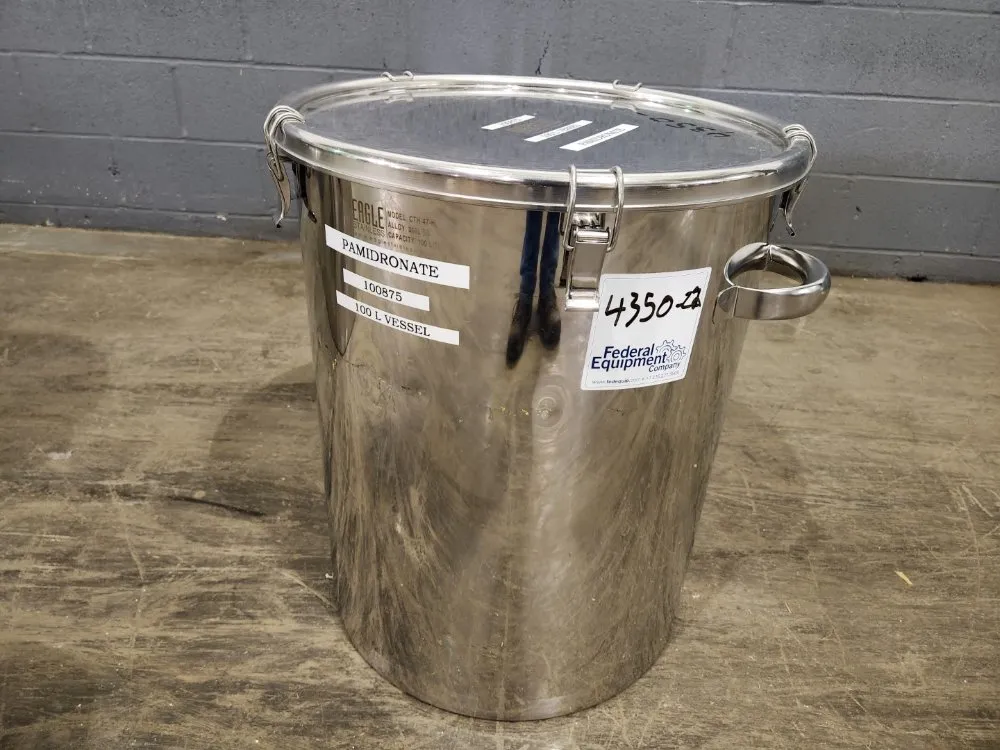 26 Gal Eagle Stainless Tank, Model Cth-47-h, 316l S/s