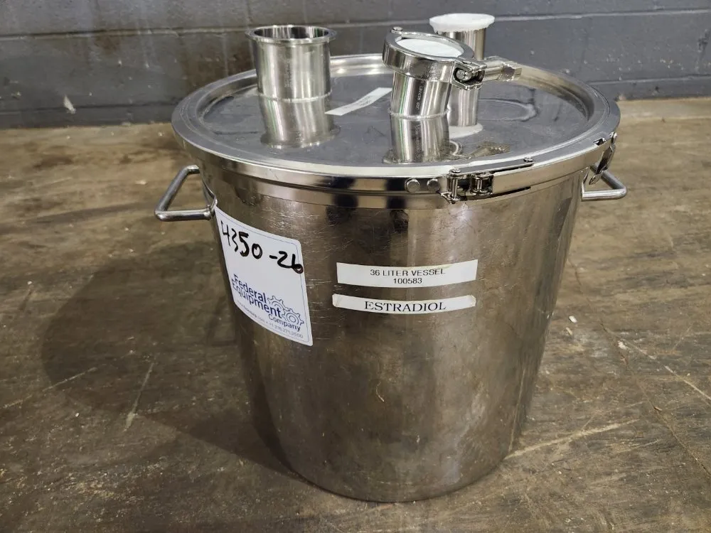 9.5 Gal Eagle Stainless Tank, Model Ctl-36-sma, 316l S/s