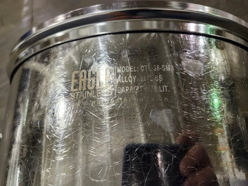 9.5 Gal Eagle Stainless Tank, Model Ctl-36-sma, 316l S/s