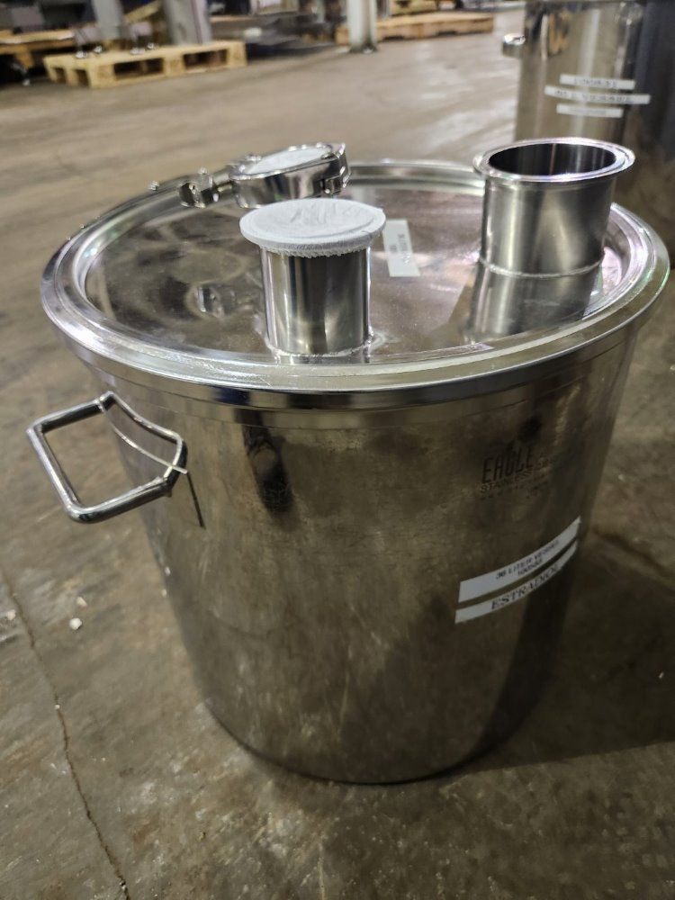 9.5 Gal Eagle Stainless Tank, Model Ctl-36-sma, 316l S/s